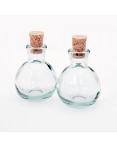 Grehom Recycled Glass Oil & Vinegar Bottle (Set of 2) - Mini