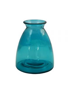 Grehom Recycled Glass Vase - Sea Blue