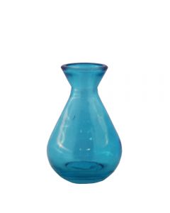 Grehom Recycled Glass Bud Vase (Set of 2) - Classic (Blue);10 cm Vase