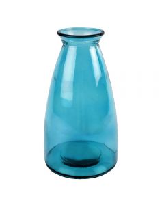 Grehom Recycled Glass Vase Tall - Sea Blue