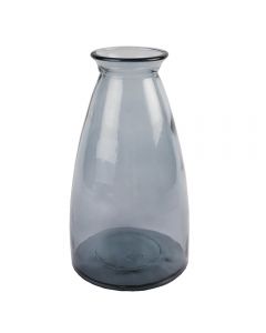 Grehom Recycled Glass Vase Tall - Grey