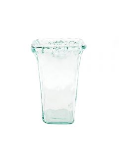 Grehom Recycled Glass Vase - Frosted Tapered