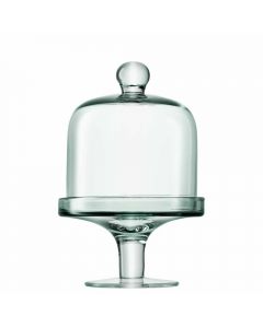 LSA Firo Recycled Glass Muffin Stand & Dome - PRICE ON REQUEST