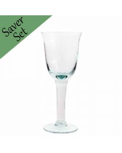 Grehom Recycled Glass Wine Glasses (Set of 6) - Roman (375 ml); Saver Set - PRICE ON REQUEST