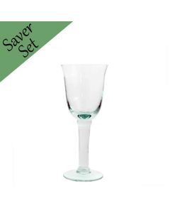 Grehom Recycled Glass Wine Glasses (Set of 6) - Roman (250 ml)