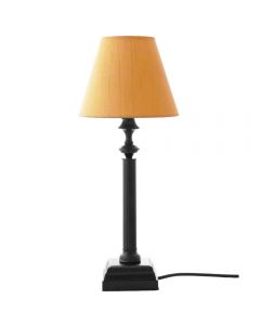 Grehom Table Lamp - Fountain (Black); 33cm Brass Lamp Base With Shade