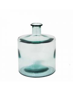 Grehom Recycled Glass Vase- Cylinder (Clear); 26 cm Vase - PRICE ON REQUEST