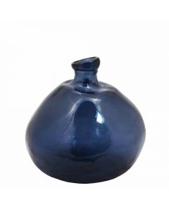 Grehom Recycled Glass Vase- Bubble (Dark Blue); 23 cm Vase - PRICE ON REQUEST