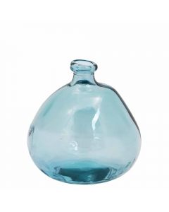 Grehom Recycled Glass Vase- Bubble (Light Blue); 23 cm Vase - PRICE ON REQUEST