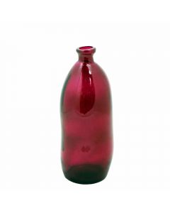 Grehom Recycled Glass Vase- Curvy (Burgundy); 35 cm Vase - PRICE ON REQUEST