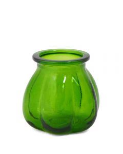 Grehom Recycled Glass Vase- Pumpkin (Green); 11 cm Vase - PRICE ON REQUEST