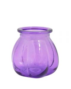 Grehom Recycled Glass Vase- Pumpkin (Lilac); 11 cm Vase - PRICE ON REQUEST