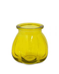 Grehom Recycled Glass Vase- Pumpkin (Yellow); 11 cm Vase - PRICE ON REQUEST