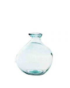 Grehom Recycled Glass Vase- Bubble (Clear); 18 cm Vase - PRICE ON REQUEST