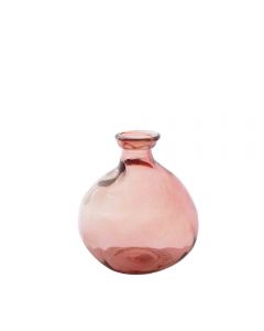 Grehom Recycled Glass Vase- Bubble (Blush); 18 cm Vase - PRICE ON REQUEST