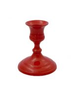 Grehom Candlestick - Nice & Simple (Red); 8cm Brass Candle Holder
