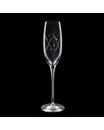 Grehom Crystal Champagne Glass - Waves