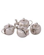 Grehom Place Card Holder (Set of 4) - Silver Teapot
