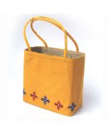 Grehom Hessian Bag - Yellow Mirror